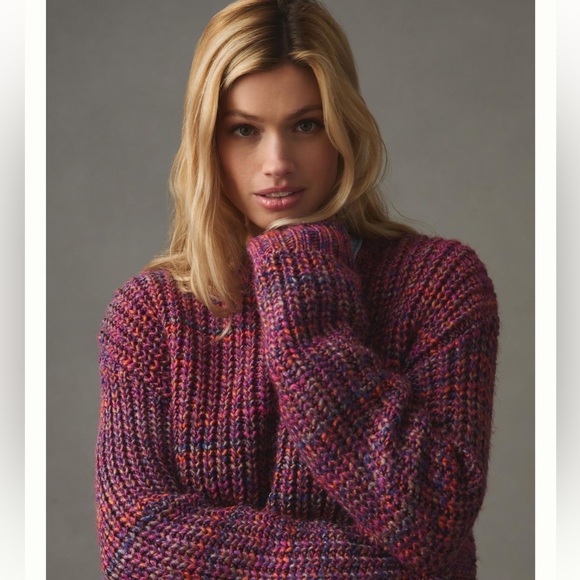 Anthropologie Sweaters - Anthropologie Ribbed Crew Neck Sweater XXS